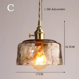 OLDARI Glass Amber Retro Design Pendant – view 8