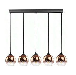 HIARE Vintage Amber Glass Ceiling Light – view 4