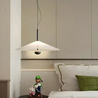 DINIR Pure White Glass Design Ceiling Light – view 2