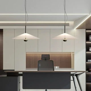 DINIR Pure White Glass Design Ceiling Light – view 4