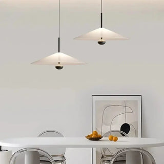 DINIR Pure White Glass Design Ceiling Light – view 5