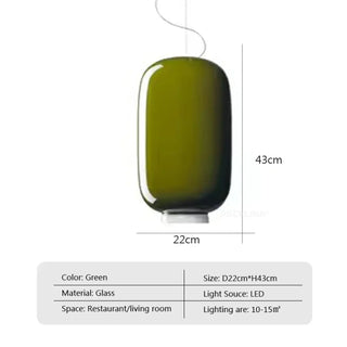 MAIZE Modern White Glass Ceiling Light – view 4