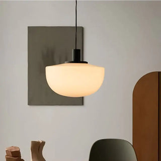 DANISCA Scandinavian White Glass Ceiling Light – view 1
