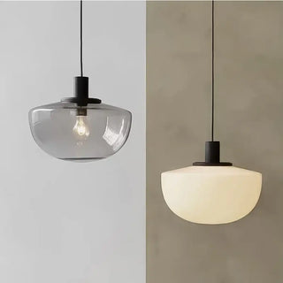 DANISCA Scandinavian White Glass Ceiling Light – view 3