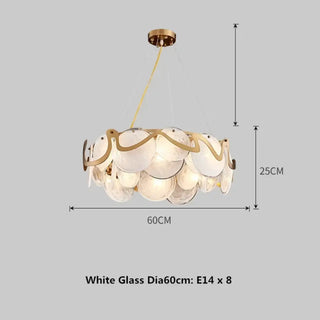 PAMPA White Glass Gilded Structure Pendant – view 7