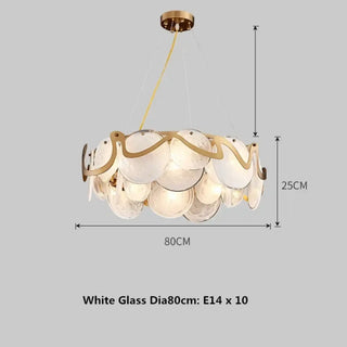 PAMPA White Glass Gilded Structure Pendant – view 5
