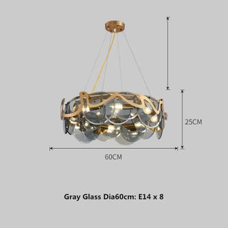 PAMPA White Glass Gilded Structure Pendant – view 4