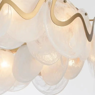 PAMPA White Glass Gilded Structure Pendant – view 3