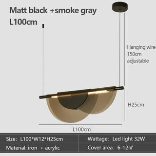CANDORCE Glass Blue Black Elegant Ceiling Light – view 7