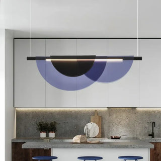 CANDORCE Glass Blue Black Elegant Ceiling Light – view 2