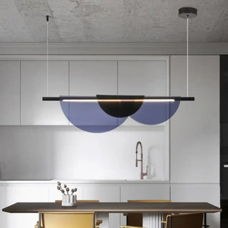 CANDORCE Glass Blue Black Elegant Ceiling Light – view 1