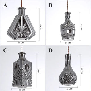 AMIRANI Chased Glass Art Deco Style Ceiling Light – view 15