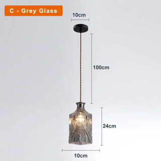 AMIRANI Chased Glass Art Deco Style Ceiling Light – view 6
