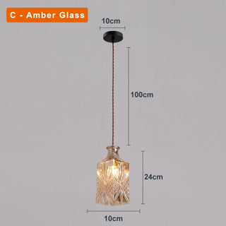 AMIRANI Chased Glass Art Deco Style Ceiling Light – view 13