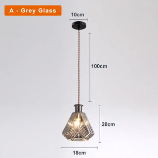 AMIRANI Chased Glass Art Deco Style Ceiling Light – view 4