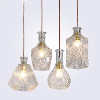 AMIRANI Chased Glass Art Deco Style Ceiling Light – view 1