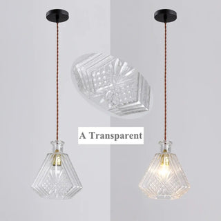 AMIRANI Chased Glass Art Deco Style Ceiling Light – view 3