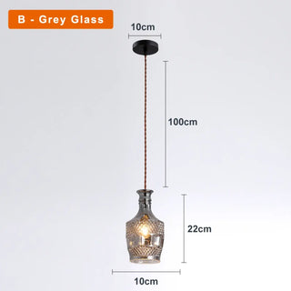 AMIRANI Chased Glass Art Deco Style Ceiling Light – view 5