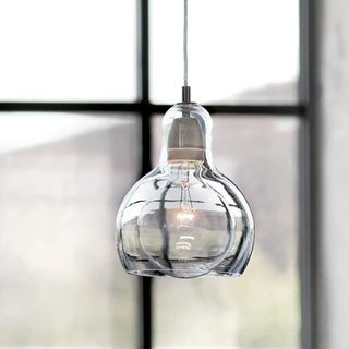 Designer colored glass hanging light, modern pendant ceiling lamp with soft diffusion