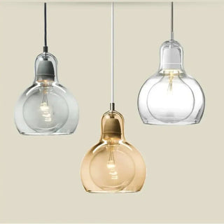 Colored glass pendant ceiling fixture, modern hanging lamp with soft light diffusion