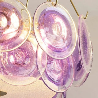 LORCOTE Vintage Coloured Glass Ceiling Light – view 13
