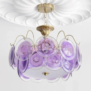 LORCOTE Vintage Coloured Glass Ceiling Light – view 12