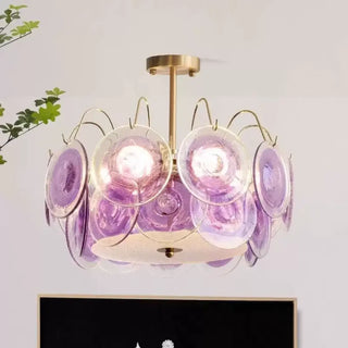 LORCOTE Vintage Coloured Glass Ceiling Light – view 6