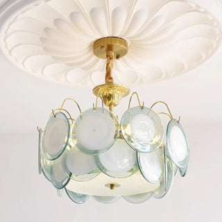 LORCOTE Vintage Coloured Glass Ceiling Light – view 5