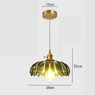 FLORIAGL Glass Floral Pattern Ceiling Light – view 2
