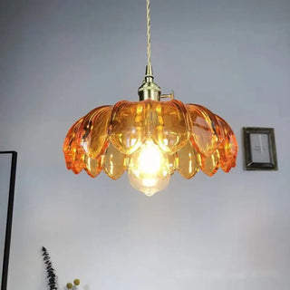 FLORIAGL Glass Floral Pattern Ceiling Light – view 5