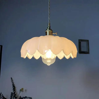 FLORIAGL Glass Floral Pattern Ceiling Light – view 4