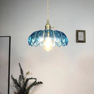 FLORIAGL Glass Floral Pattern Ceiling Light – view 3