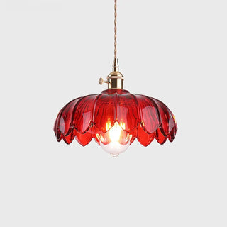 FLORIAGL Glass Floral Pattern Ceiling Light – view 1