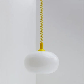 FANATY Opaline Glass Spiral Cable Ceiling Light – view 7