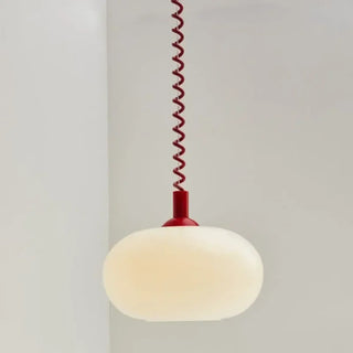 FANATY Opaline Glass Spiral Cable Ceiling Light – view 6