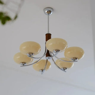 CATHE Opaline Glass Chrome Support Ceiling Light – view 1