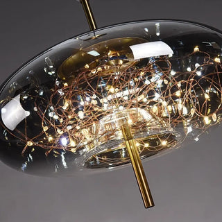 ETOI Glass Pendant Light with LED Garland – view 2