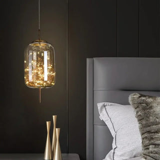ETOI Glass Pendant Light with LED Garland – view 1
