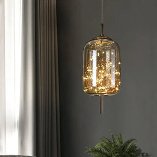 ETOI Glass Pendant Light with LED Garland – view 3