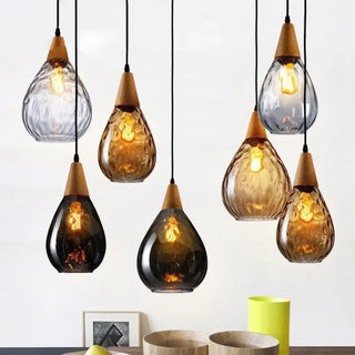 PATTERA Blown Glass Drop Shape Pendant – view 6
