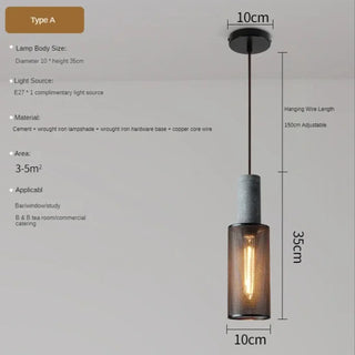 LOFTY Industrial Loft Glass Ceiling Light – view 7