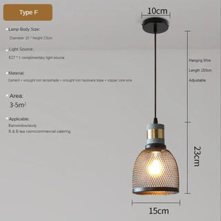 LOFTY Industrial Loft Glass Ceiling Light – view 8
