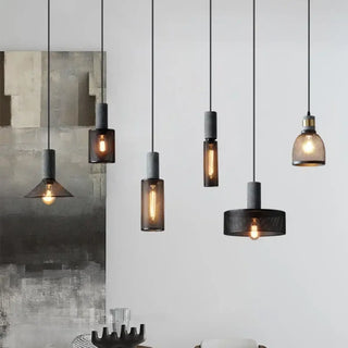LOFTY Industrial Loft Glass Ceiling Light – view 5