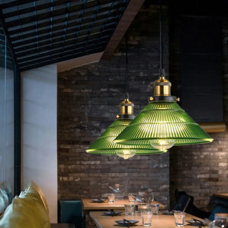 CUTE Green Glass Vintage Kitchen Ceiling Light – view 1
