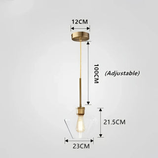 MODELS Modern Transparent Glass Ceiling Light – view 6