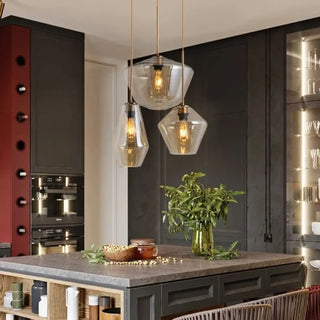 MODELS Modern Transparent Glass Ceiling Light – view 3
