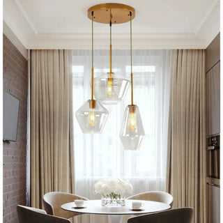 MODELS Modern Transparent Glass Ceiling Light – view 2