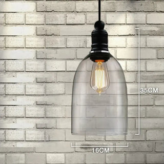 EDIRAH Industrial Transparent Glass Ceiling Light – view 2