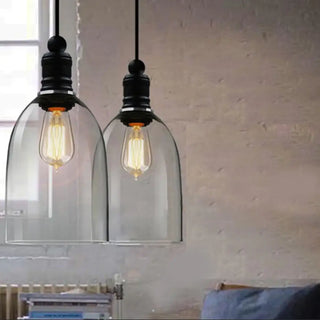 EDIRAH Industrial Transparent Glass Ceiling Light – view 3