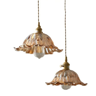 Industrial style vintage glass pendant light, clear hanging ceiling fixture